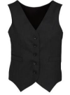 Peaked Vest With Knitted Back - Ladies